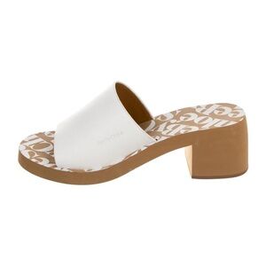 See by Chloe Stylish White Block Heel Sandals